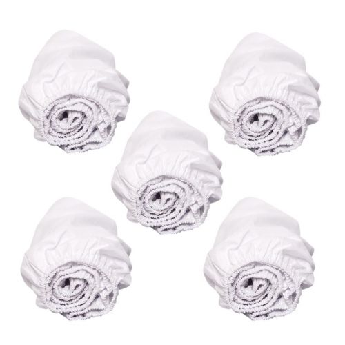 Draps housse bebe 40/45 x 90 cm Blanc et rose cristal ✔️ Petite Amélie